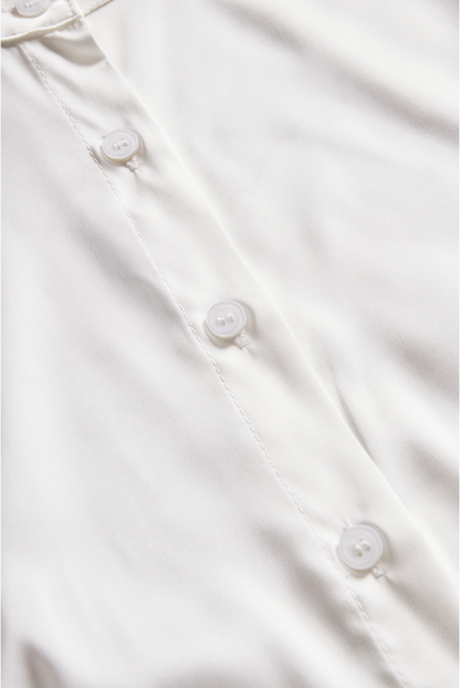 Luxurious Silk Satin Blouse with a Tailored Fit