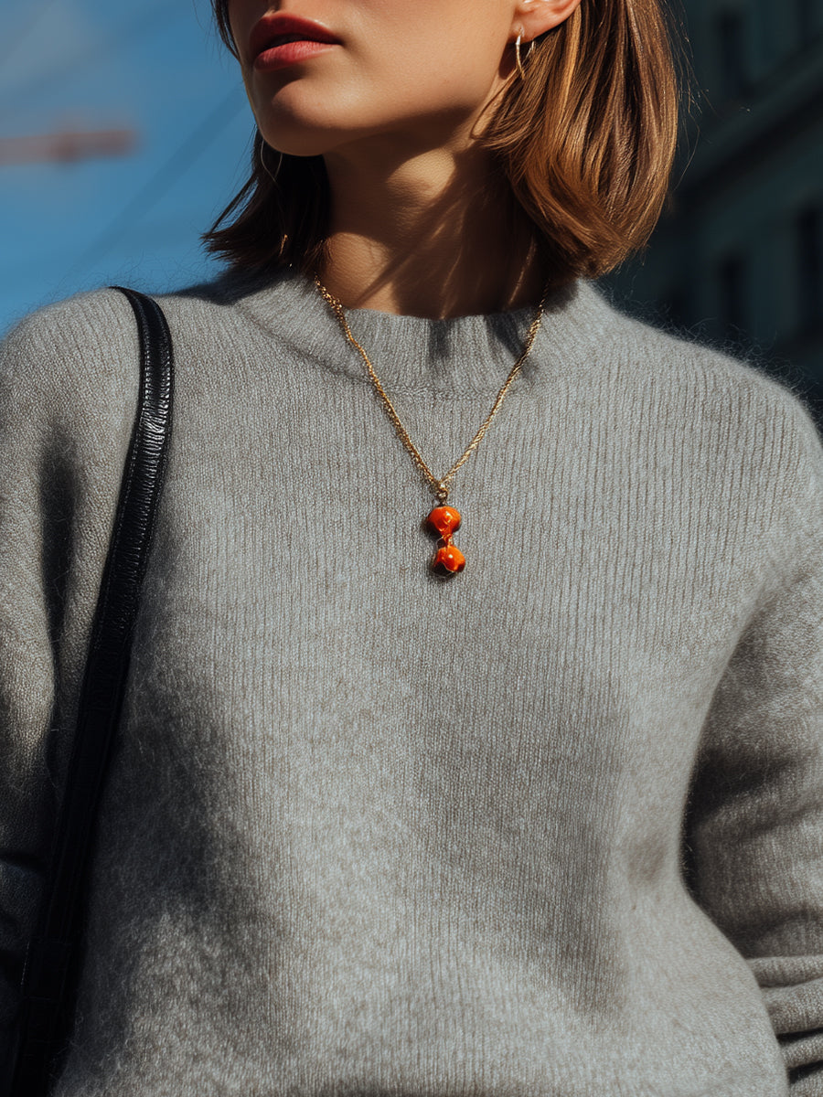 Soft Grey Crew Neck Sweater